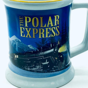 Holiday Polar Express Believe 3D Cups Hot Cocoa Coffee Tea 12 oz Set of two